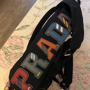 Black Prada back pack